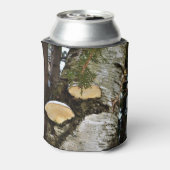 雪キノコの樺の木ツリー 缶クーラー (缶裏面)