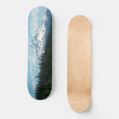 雪キャップ山フードフォト スケートボード (正面)