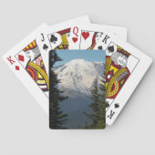 雪キャップ山レイニエの風景 トランプ (裏面)