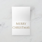 雪クラシックの森の赤いキツネメリークリスマス シーズンカード (内部)