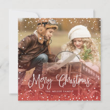 雪クリスマススクリプトフォトスクエア