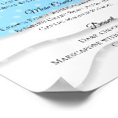 雪クリスマスホリデーディナーパーティーケータリングメニュー ポスター (角)