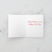 雪クリスマス表現 シーズンカード (内部)