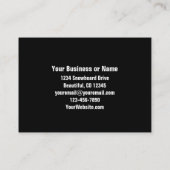 雪クールグランジ盤の名刺 名刺 (裏面)