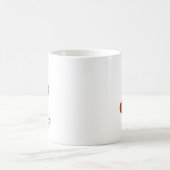 雪クール盤を持つ鹿 コーヒーマグカップ (中央)