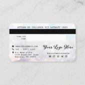 雪グリッター《写真》ぼけ味ロイヤリティ割引VIPクレジット  名刺 (裏面)