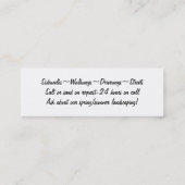 雪サービス スキニー名刺 (裏面)