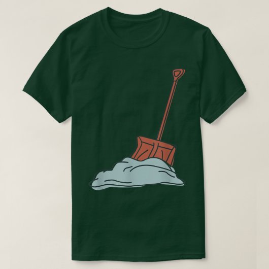 雪シャベル Tシャツ (デザイン正面)