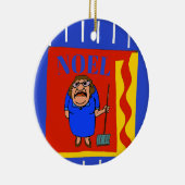 雪ショベル、ノエル、追加、編集文字セラミック装飾体 セラミックオーナメント (右)