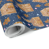 雪ジンガーブレッドハウス ラッピングペーパー (ロールコーナー)