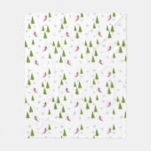 雪スキー場 フリースブランケット (正面)