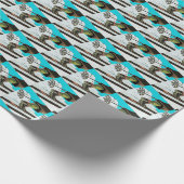 雪スキー山 ラッピングペーパー (角)