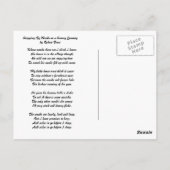 雪ストップの夕べで ポストカード (裏面)