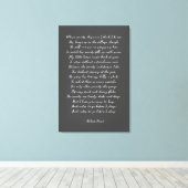 雪ストップの夕べのWoodsのロバート・フロスト キャンバスプリント (インサイチュ (ウッドフロア))