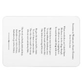 雪ストップの夕べのWoodsのロバート・フロスト マグネット (横)