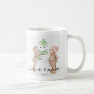 雪テディマグ コーヒーマグカップ