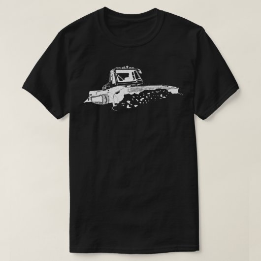 雪トリマー車専門スノーウィンタースポーツ Tシャツ (デザイン正面)