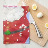 雪ハッピーティータオル キッチンタオル (四つ折り)