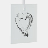 雪ハートオーナメント ガラスオーナメント (正面右)