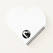 雪ハートスパイラルノート ノートブック (裏面)