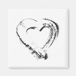 雪ハート磁石 マグネット