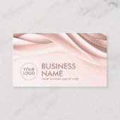 雪バラ抽象芸術曲線 名刺 (正面)