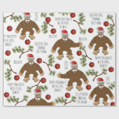 雪パーソナライズされたの中をしゃがむ ラッピングペーパー (フラット)