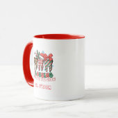 雪パーソナライズされたの中を漂う マグカップ (正面左)