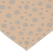 雪パーソナライズされた片金ゴールドファミリークリスマス ショートテーブルランナー (コーナー)