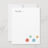 雪パーソナライズされた色の可愛らしいシロクマ (裏面)