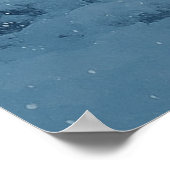 雪パーソナライズされた降のセレニティ – ミスティー山脈&リゾート ポスター (角)