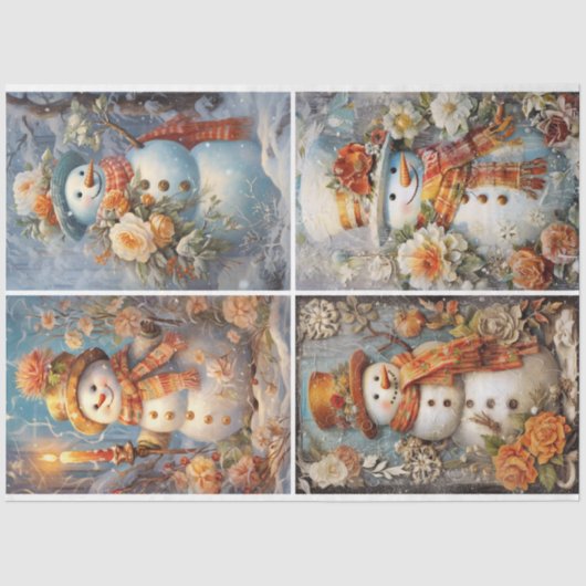 雪ビクトリアンレディース4スクエア 薄葉紙 (正面)