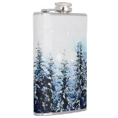 雪ビニールフラスコ付き常緑樹包まれた木 フラスク (右)