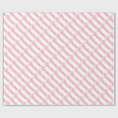 雪ピンクのワードアートラッピング紙 ラッピングペーパー (フラット)