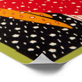 雪ファンタジージョルティッペルヴィンテージドイツエンジェル ポスター (角)