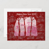 雪ファンタジーフォレスト2013カレンダーはがき シーズンポストカード (正面/裏面)