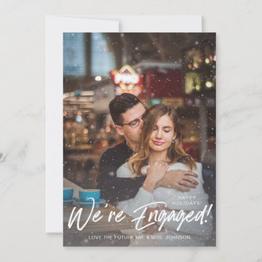 雪フェイクVフォトバッファロー婚約したチェック (正面)