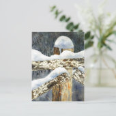 「雪フェンス」国道葉書 ポストカード (スタンド正面)
