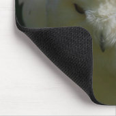 雪フクロウが鳥好きの名前をカスタムする マウスパッド (コーナー)