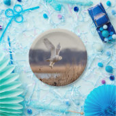 雪フクロウの離陸 ペーパープレート (パーティー)