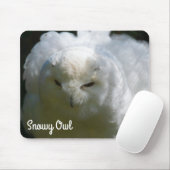 雪フクロウ マウスパッド (マウス)