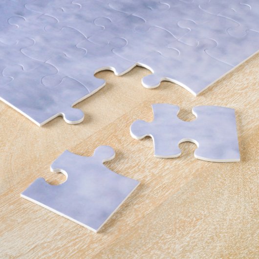 雪フランスのの中のブルドッグはクリスマストラックに座って ジグソーパズル (側面)