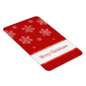 雪フレキシマグネット、赤 マグネット (右側)