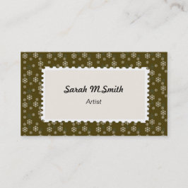 雪フレーク、一般 名刺