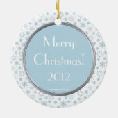 雪プリンセスバレリナクリスマスオーナメント セラミックオーナメント (裏面)