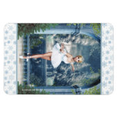 雪プリンセスバレリナクリスマスマグネット マグネット (横)