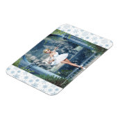 雪プリンセスバレリナクリスマスマグネット マグネット (左側)