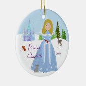 雪プリンセスブロンド セラミックオーナメント (右)