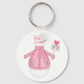 雪プリンセスホリデーTシャツとギフト キーホルダー (正面)