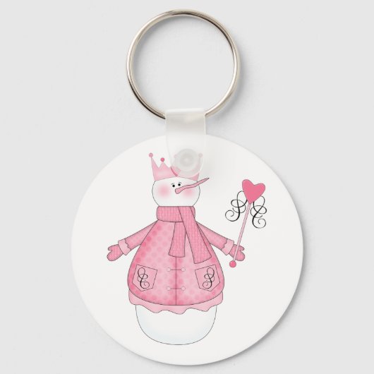 雪プリンセスホリデーTシャツとギフト キーホルダー (正面)